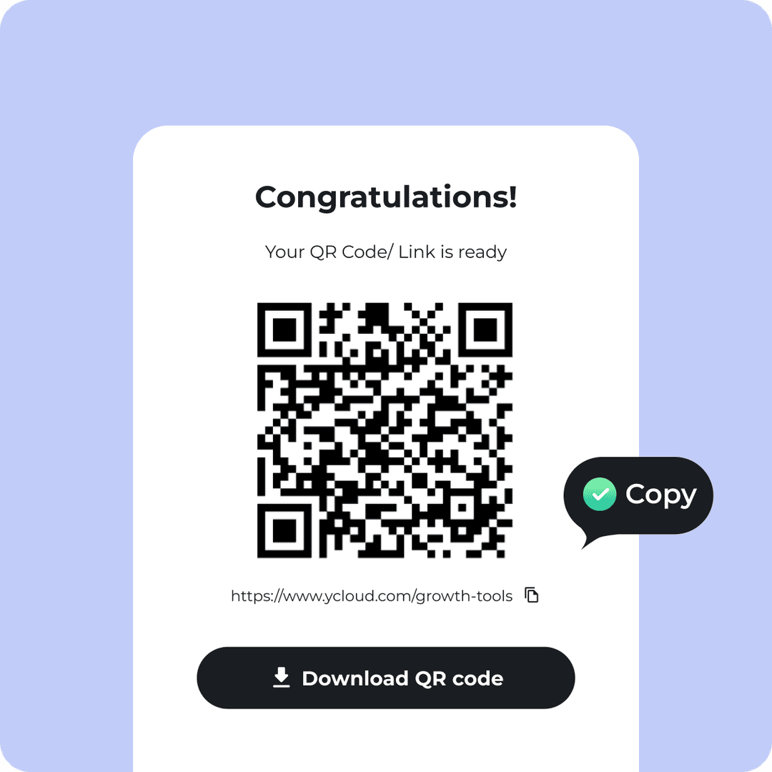 QR Code & Chat Link