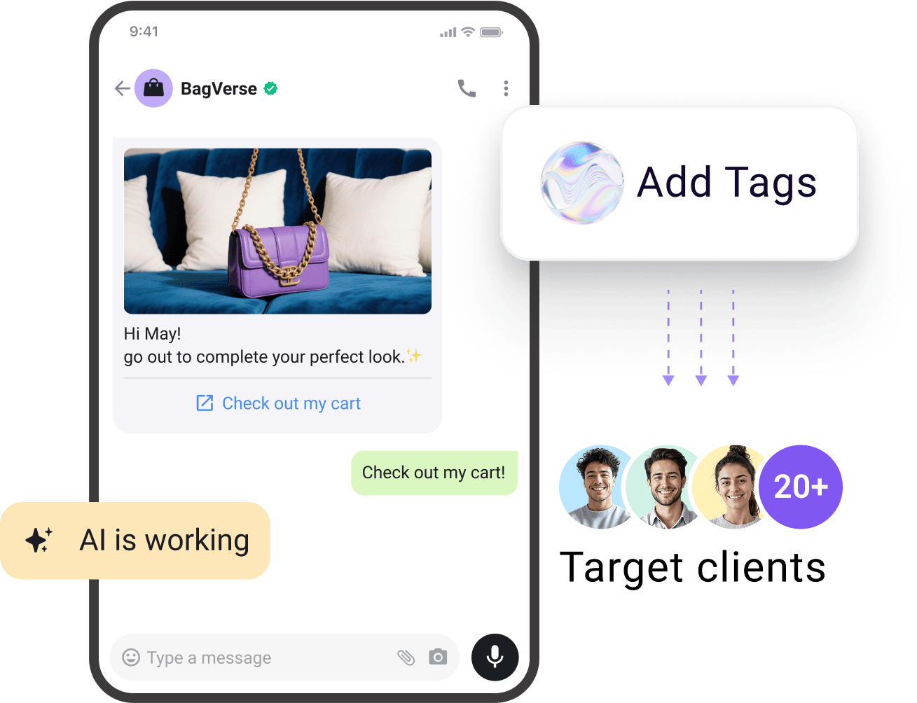 By connecting to YCloud, you access the world’s most advanced AI models to monitor every conversation, scoring and tagging your leads to maximize potential conversion opportunities.